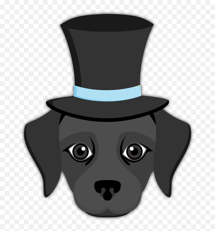 Black Labrador Emoji Blacklabsmatter Send Your Friends - Emoji Dog Png,Tophat Emoji
