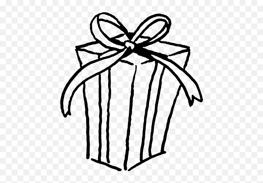 Christmas Gift Box Drawing Free Download On Clipartmag - Gift Clip Art Emoji,Present Emoji Png