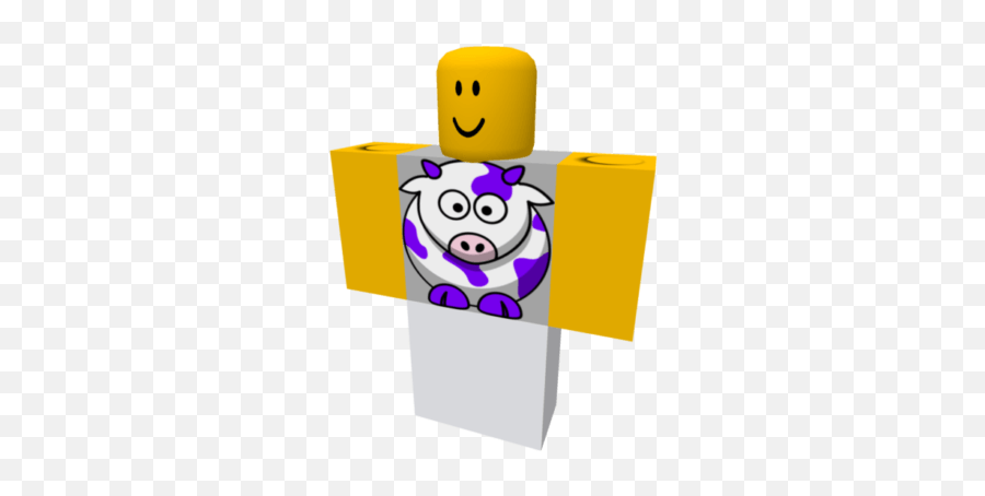 Purple Cow - Roblox Old T Short Emoji,Cow Emoticon