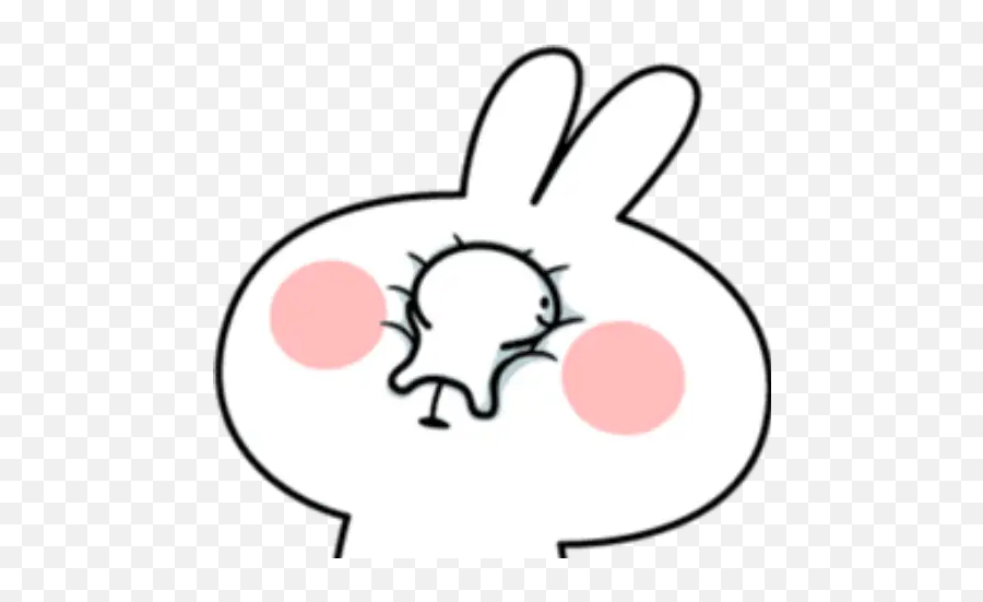 Conejo Mimado 2 Stickers For Whatsapp - Cartoon Emoji,Bunny Emoji Text Symbol