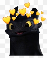 Schoolofdragons Toothless Sticker - Heart Emoji,Toothless Smile Emoji