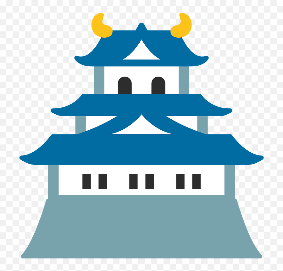 Japanese Castle Emoji Clipart - Japanese Castle Emoji Temple,Castle Emoji