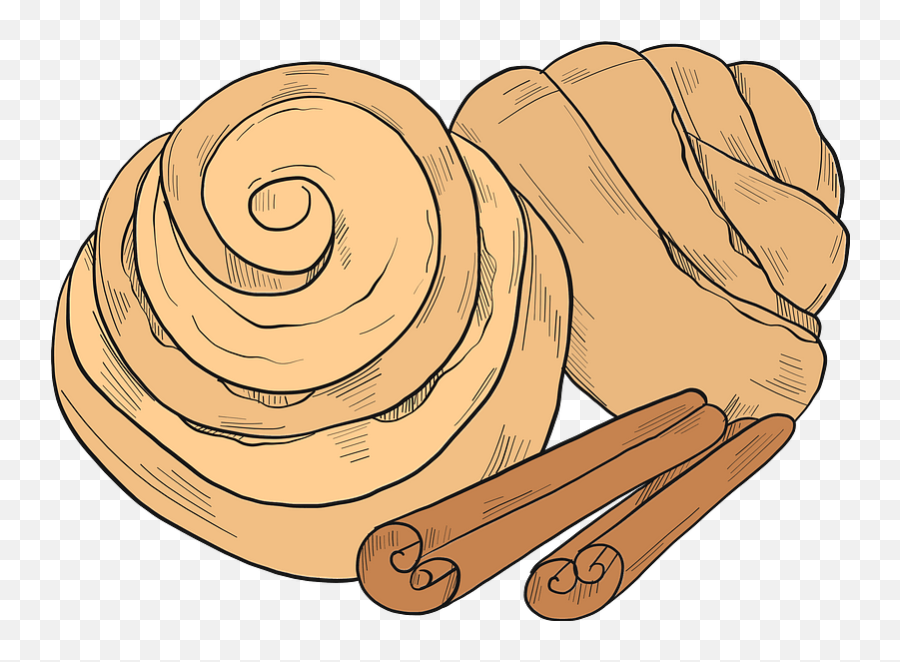 Cinnamon Rolls Clipart - Transparent Cinnamon Roll Logo Emoji,Cinnamon Roll Emoji