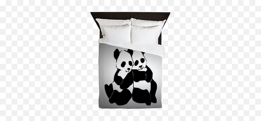 Panda Bear Queen Panda Bears - Decorative Emoji,Emoji Bed Covers