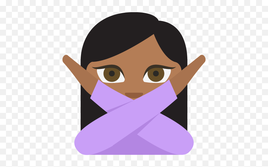 Medium Dark Skin Tone Emoji Emoticon - Whatsapp Emoji I Don T Know,No Good Emoji