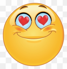 Heart Eyes Emoji Decal - Love Emoticon,Eyes Emoji