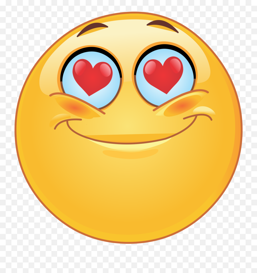 Heart Eyes Emoji Decal - Love Emoticon,Eyes Emoji