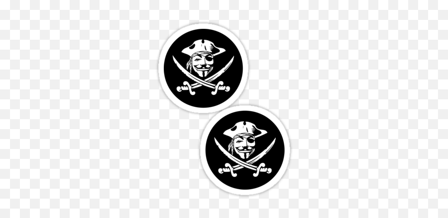 Guy Fawkes Stickers And T - Guy Fawkes Pirate Emoji,Guy Fawkes Emoji