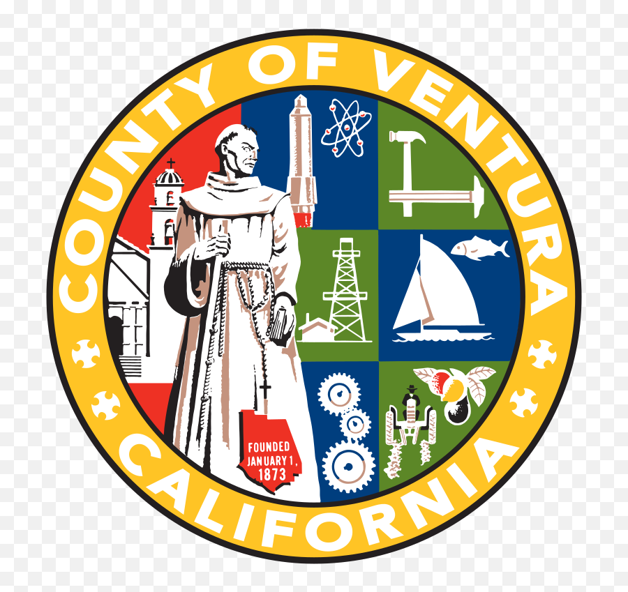 Seal Of Ventura County California - Ventura California Emoji,California State Flag Emoji