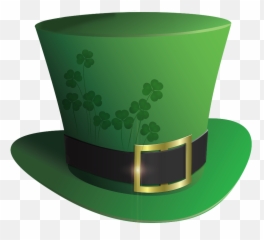 Happystpatricksday Irish Celebration Green Tophat Hat - Como Hacer Sombrero De Duende Emoji,Top Hat Emoji