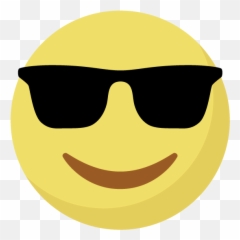 School Labels - Sunglasses Emoji Png