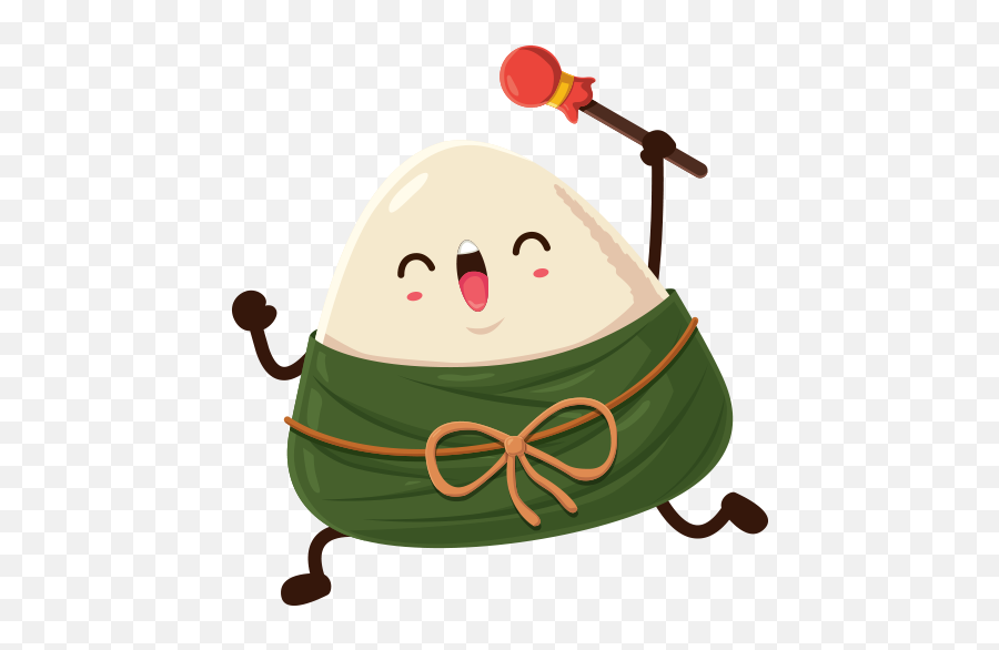Happy Rice Dumplings Stickers - Cartoon Emoji,Dumpling Emoji