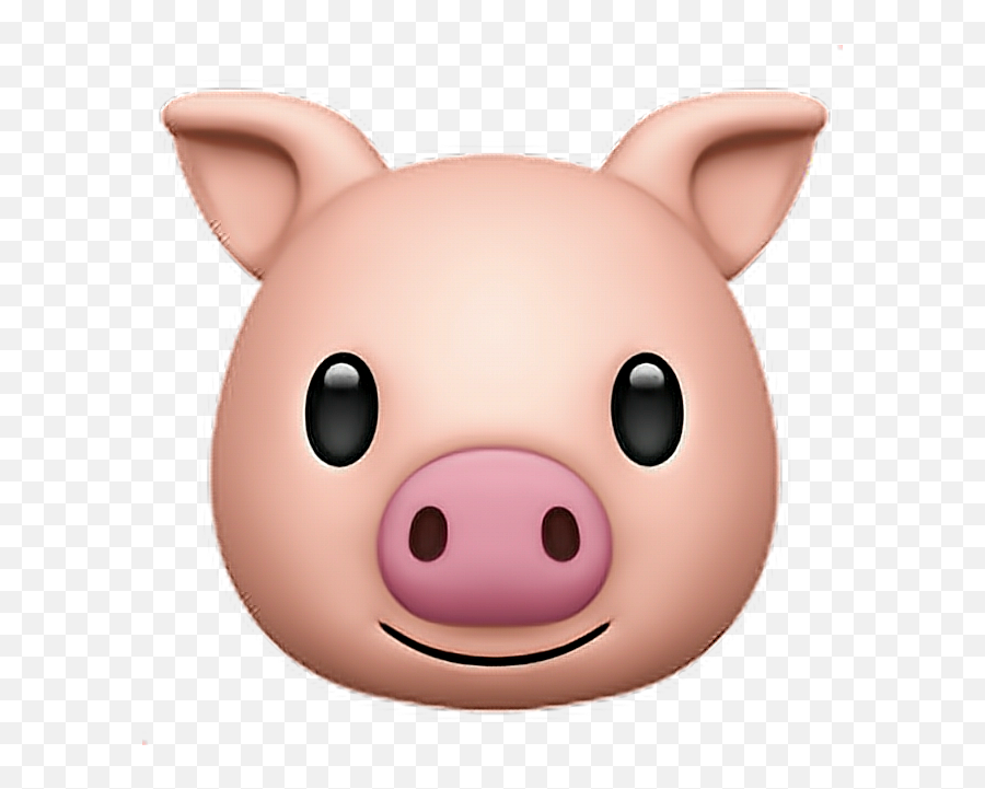 Pig Emoji Pig Pink Emoji Emoticon Iphone Iphoneemoj - Pig Emoji,Pig Emoji