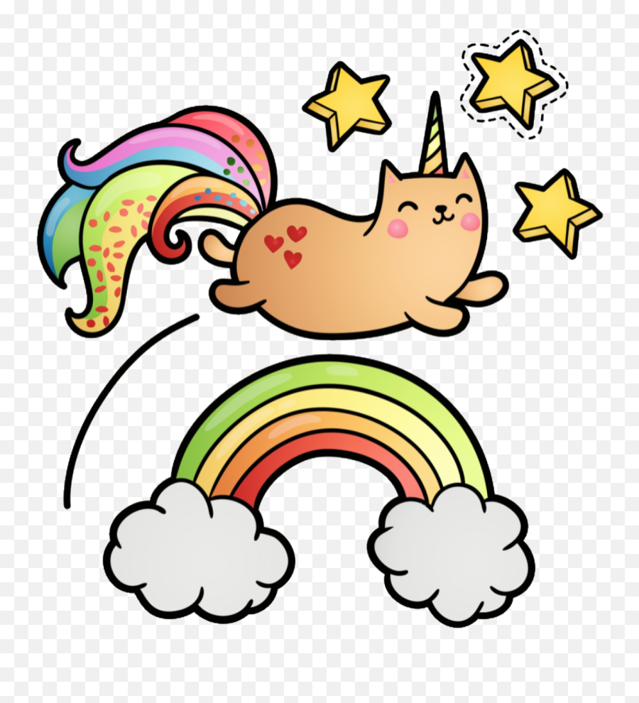 Unicat Caticorn Cat Unicorn Rainbow - Rainbow Caticorn Emoji,Unicorn Cat Emoji