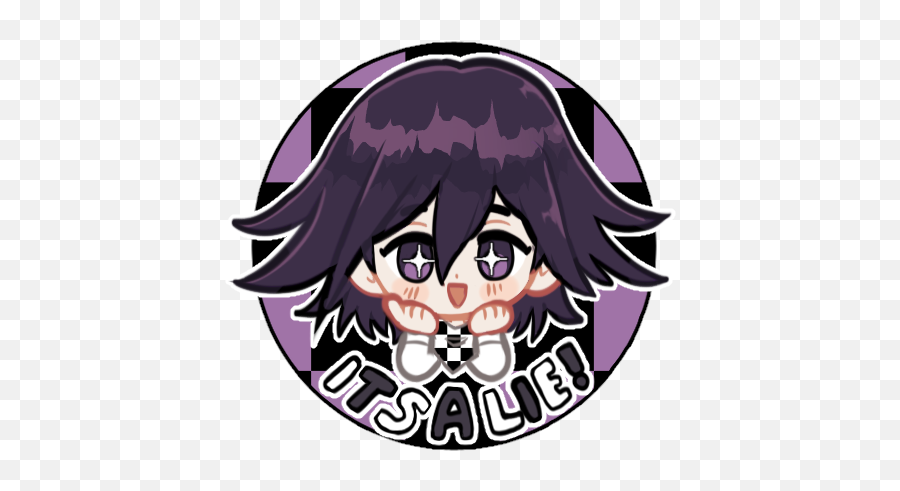 Kokichi Ouma Button - Kokichi A Lie Emoji,Mooning Emoticon Iphone