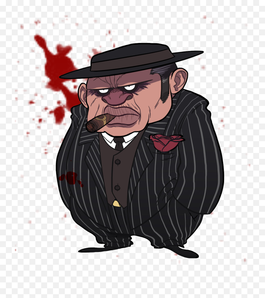 Gangster Character Sicilian Mafia - Mafia Png Cartoon Emoji,Gangsta Emoticons
