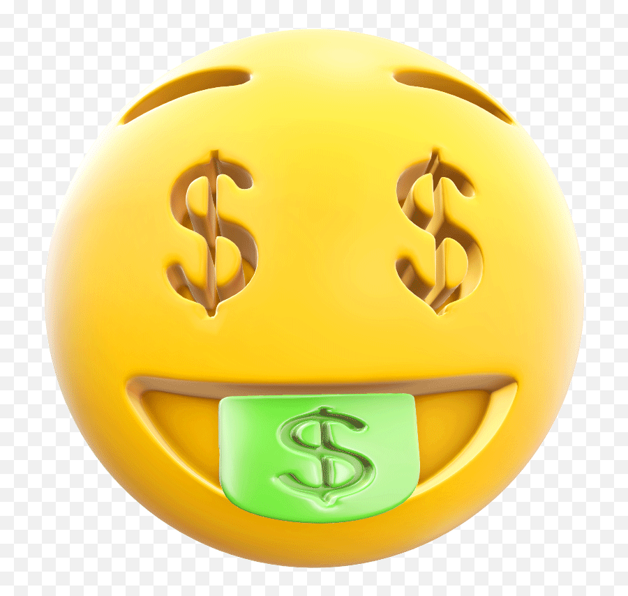 Money - Loopgif Smiley Emoji,Money Emoticon