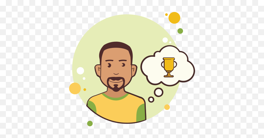 Man With Mustaches Trophy Icon - Woman Curly Hair Clipart Png Emoji,Mustache Man Emoji