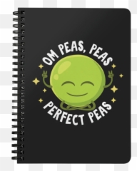 Om Peas Perfect - Spiral Notebook FP64BNB Emoji