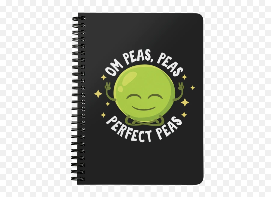 Om Peas Peas Perfect Peas - Spiral Notebook Fp64bnb Spiral Emoji,Seal Emoticon