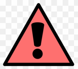 Collection Of Exclamation Mark Clipart - Warning Pink Png Emoji