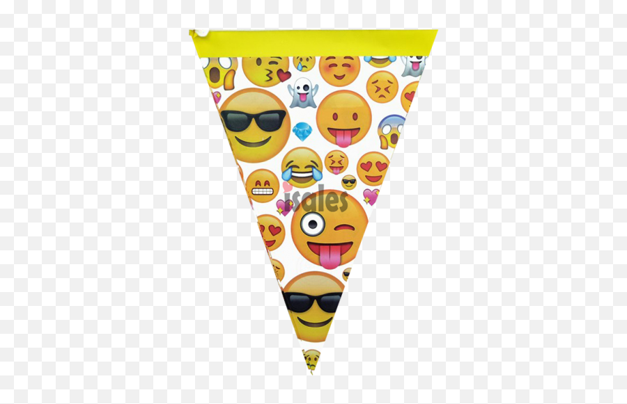 Isales Emoji Theme Flag Pennant Happy - Emoji Vlaggenlijn,Birthday Party Emoji