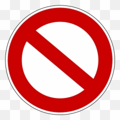 Verbotsschild - Not Allowed Sign Transparent Emoji,Fite Me Emoji