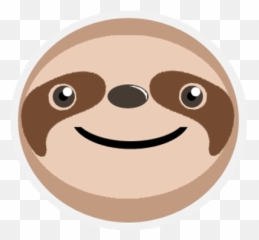 Sloth Png - Cartoon Sloth Face Transparent Emoji,Upside Down Smiley Face Emoji