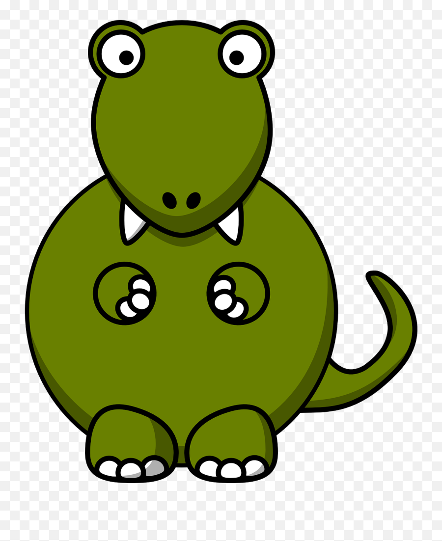 Dinosaur Tyrannosaurus Fat Dino - Clipart Cartoon Tyrannosaurus Rex Emoji,T-rex Emoji