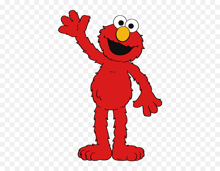 How To Draw Elmo From Sesame Street - Elmo Clipart Png Emoji,Elmo Emoji