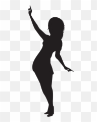 Dancing Png And Vectors For Free - Girl Silhouette Emoji