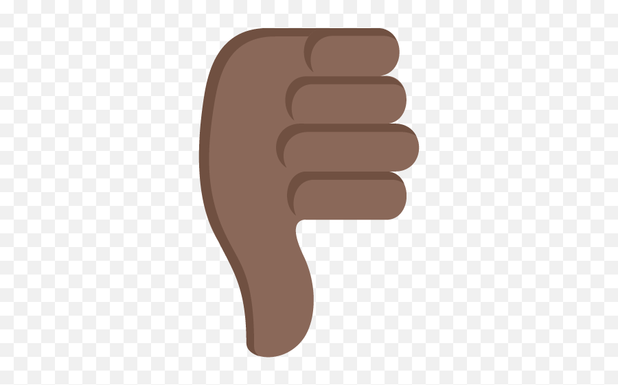 Thumbs Down Sign Dark Skin Tone Emoji - Sign,Thumbs Down Emoji Facebook