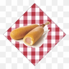 Diamond Star Corn Dogs Trophy - Gingham Emoji,Corn Dog Emoji