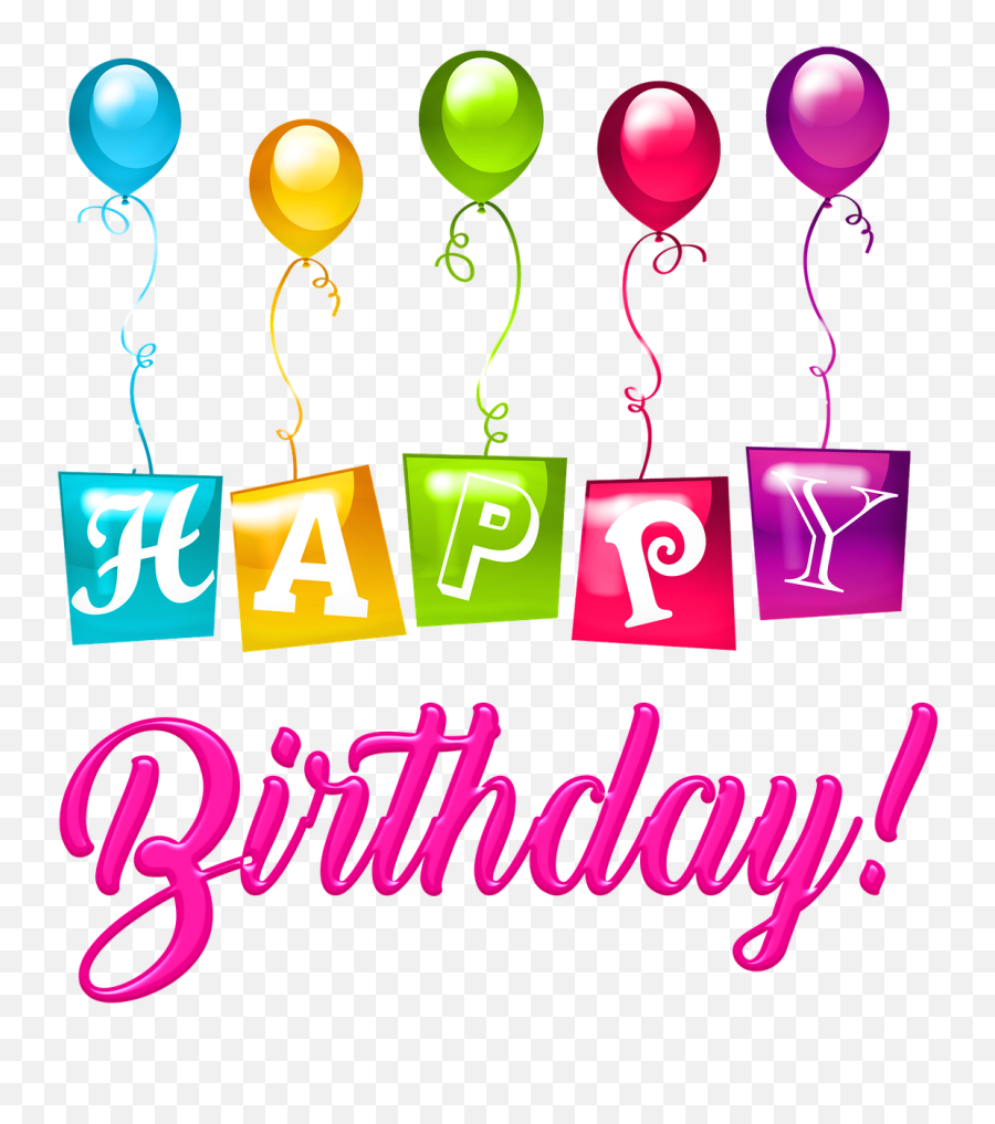 Happy Birthday Balloons Plastic Happy Birthday Color - Happy Birthday Emoji,Happy Birthday Emojis