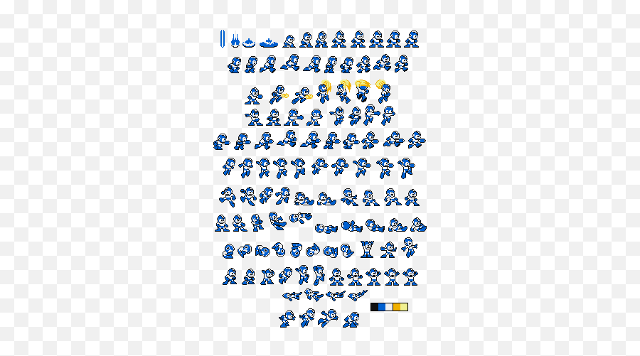 Megaman 8 Sprite Sheet Transparent - Megaman X Classic Sprites Emoji,Mega Man Emoji
