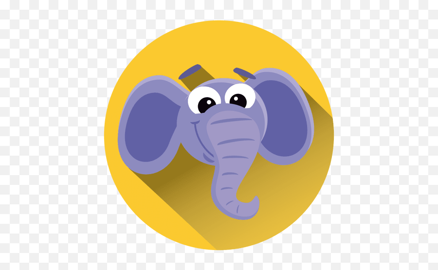 Transparent Png Svg Vector File - Cartoon Elephant Icon Emoji,Elephant Emoticon
