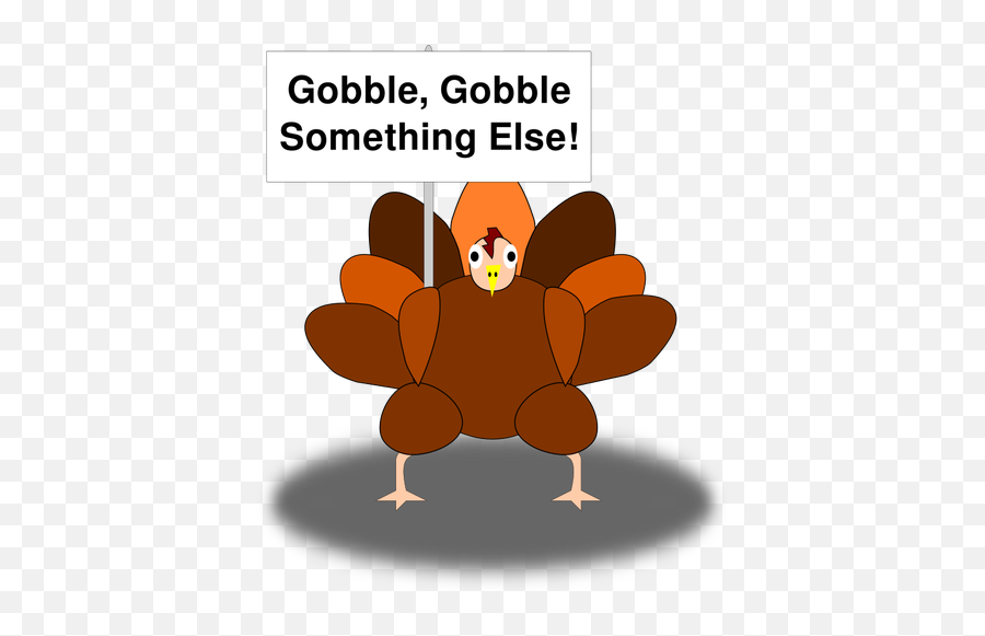 Turkey With Banner - Clip Art Emoji,Funny Thanksgiving Emoji