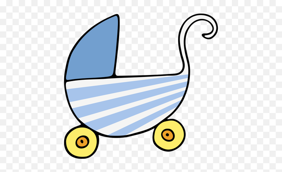 Vector Image Of Baby Stroller - Baby Shower Clip Art Emoji,Baby Crawling Emoji