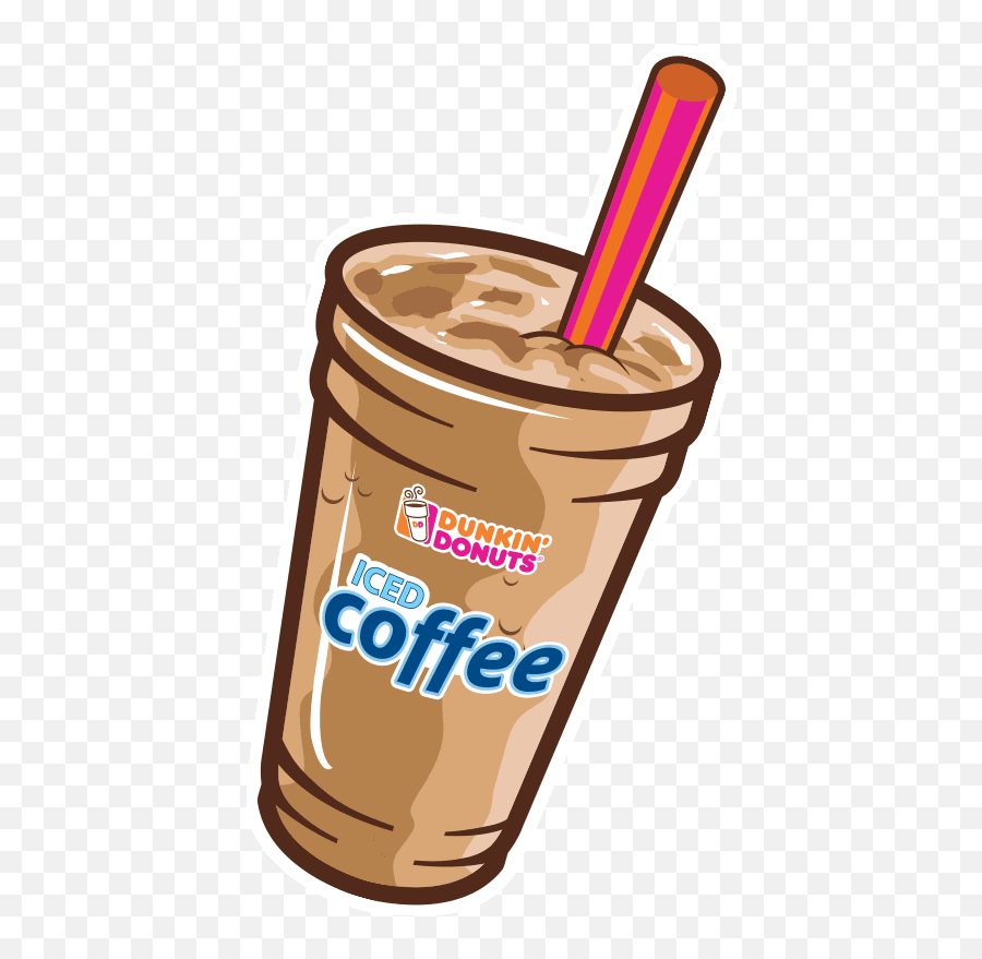 Top Chocolate Milkshake Stickers For Android Ios - Dunkin Donuts Iced Coffee Png Emoji,Milkshake Emoji