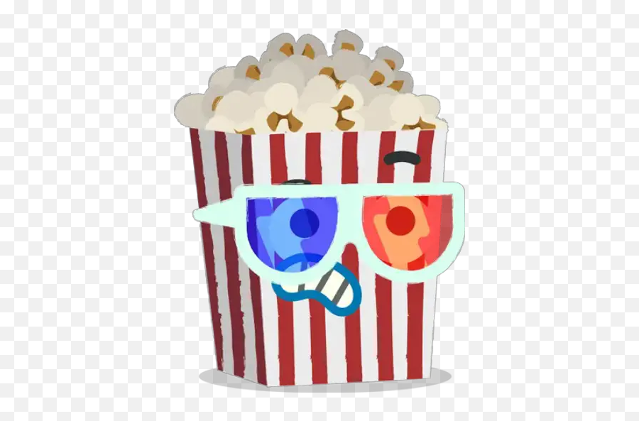 Popcorn Stickers For Whatsapp - Cupcake Emoji,Pop Corn Emoji