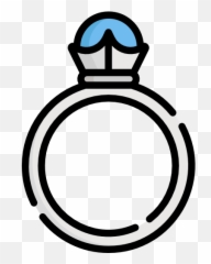 Engagement Ring - Emoji Black And White