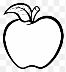 Logo Coloring Pages Bad Apple Saying - White With Transparent Background Emoji