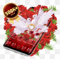Red Rose Pigeon Heart Theme - Google Playu0027de Uygulamalar Emoji
