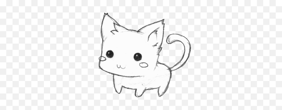 Top Cute Cat Gif Tumblr Stickers For - Black And White Cat Anime Emoji,Cute Cat Emoji