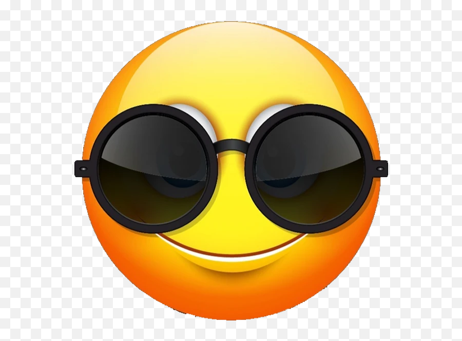 Round Glasses Emoji - Emoji With Round Glasses,Sunglasses Emoji