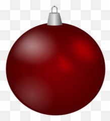 Maroon Christmas Ornament Vector Image - Transparent Background Png Emoji