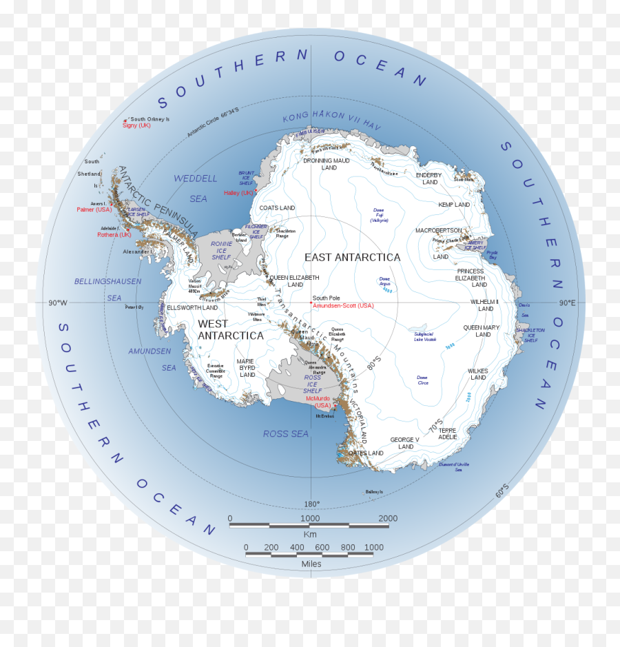 Antarctica - Labelled Map Of Antarctica Emoji,Telescope Emoji