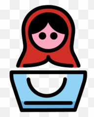 Nesting Dolls Emoji Clipart - Nesting Doll Emoji,Joker Emoji