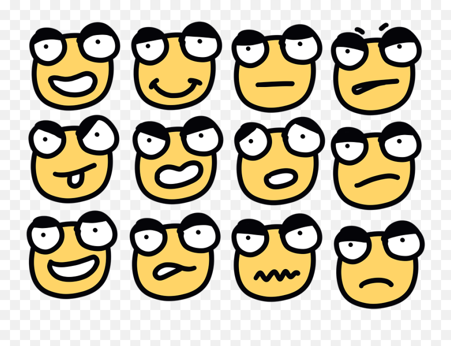 Sjove Emoji Smiley - Gratis Billeder På Pixabay Happy,Kys Emoji