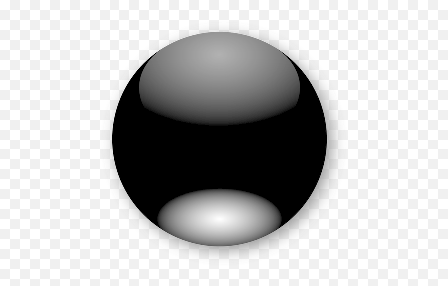 Black Led Round Vector Drawing - 3d Black Button Svg Emoji,Crystal Ball Emoji